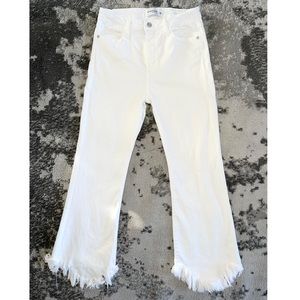 JUST BLACK DENIM Jeans White Raw Hem size 30